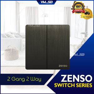 Zenso Grande Socket and Wall Switch Slim Modern Switches Design 13A 15A 20A Door Bell SIRIM SUIS PLUG MODEN