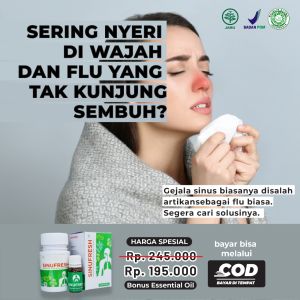 SINUFRESH - OBAT HERBAL ATASI SINUS - BRONKITIS - ASMA DAN GANGGUAN PARU PARU LAINNYA - HERBAL ALAMI