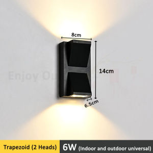 【GOGEOUS】LED wall light outdoor waterproof IP65 壁灯防水室外室内Modern outdoor light lampu dinding luar rumah for hotel garden corridor indoor wall lamp for living room bedroom decoration
