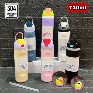 Freesip Stainless Steel Water Bottle 710ml / Tumbler Botol 2in1 Oala / Botol Minum Aesthetic