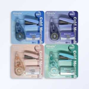 Murah Banget - Staples & Isi Staples / (RANDOM) Set Correction Tape & Stapler / Set Alat Tulis Staples & Pita Koreksi