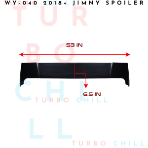 WY-040 2018+ JIMNY Spoiler 53 IN x 6.5 IN Black Automotive Exterior Accessory