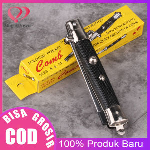 Sisir Lipat Bahan Kuat Sisir Lipat Sisir Saku Folding Comb Folding Pocket Comb Switchblade Comb