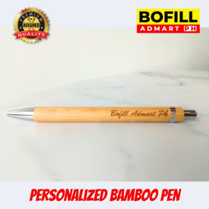 PERSONALIZED WOODEN/BAMBOO BALLPEN WITH LASER ENGRAVED