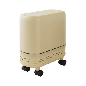 Slim Space Saving Trash Can With Odor Blocking Lid For Bathroom Kitchen Office Narrow Space Dustbin