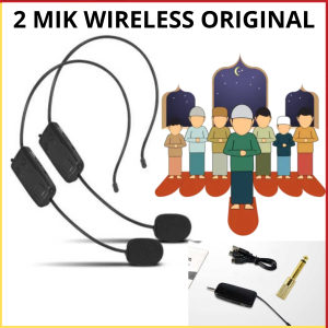 PROMO TERBARU 2 PCS Werilles MIC mikrofon Bando Wireles suara jernih imam masjid Presentasi tanpa kabel