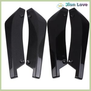 Jion Love 1 Pair Carbon Fiber Winglets Side Skirt Extension Universal Car Front Rear Bumper Strip Lip Spoiler Diffuser Splitter Scratch Protector