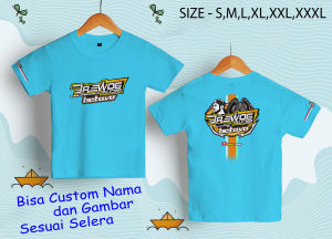 T-shirt / Kaos Distro Anak-anak Brewog Audio A2 BISA CUSTOM NAMA Laki-laki dan Perempuan Terlaris Viral Size SMLXLXXLXXXL