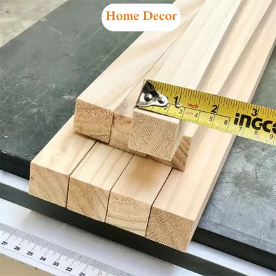 Thanh Gỗ Thông Pallet Vuông 3cm x 3cm x Dài 120cm Gỗ Thông Xẻ Thanh Vuông Bào Mịn