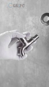GRIPO Premium 304 Stainless Steel Water Tap with 360° Bendable Corrugated Flexible Hose Faucet