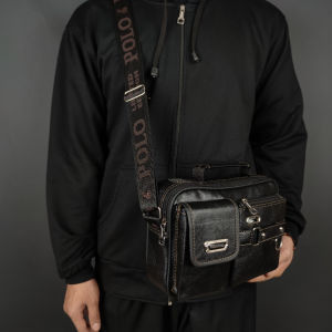Tas Selempang Pria Kulit PU Polo Amstar Slingbag Waterproof Tas Polo
