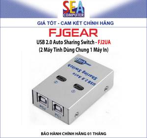 FJGEAR USB 2.0 Auto Sharing Switch - 2/4 Máy Tính Dùng Chung 1 Máy In