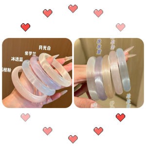 Popular White Moonlight Ice Blue Cats Eye Stone Versatile Bracelet Chalcedony Bracelet for Women Fashionable Ice Type with Obvious Effect