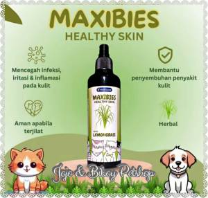 Obat Jamur & Scabies Kucing - Obat Vitamin dan Perawatan Bulu Kucing MAXIBIES