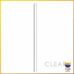 TOP หลอดแก้วสําหรับใส่กาแฟ เครื่องดื่ม ทนต่ออุณหภูมิสูง หลอดแก้วใส Straw