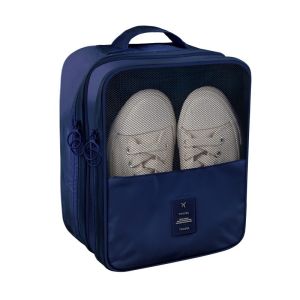 3Pair Portable Shoe Organizer for Travell / Travel Shoe Bag / Multi layer Organizer / Oxford cloth shoe bag