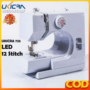 UKICRA 725 Multi-function Sewing Machine 12 Types of Stitches Electric Knitting Machine
