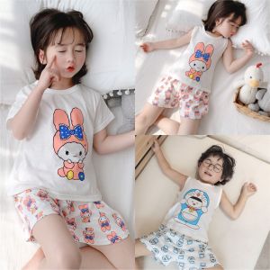 【TPS】Children my melody doraemon casual set boys girls comfortable cotton set kids homewear cotton set 儿童纯棉居家服 男孩女孩纯棉套装