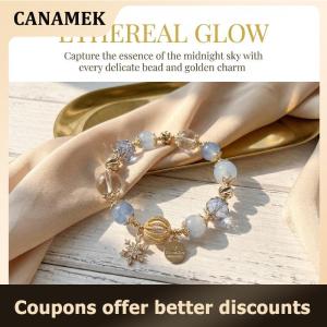 【 CANAMEK 】 Women Crystal Beads Bracelet Trendy Party Jewelry Handmade Fashion Accessories Best Gift for Her