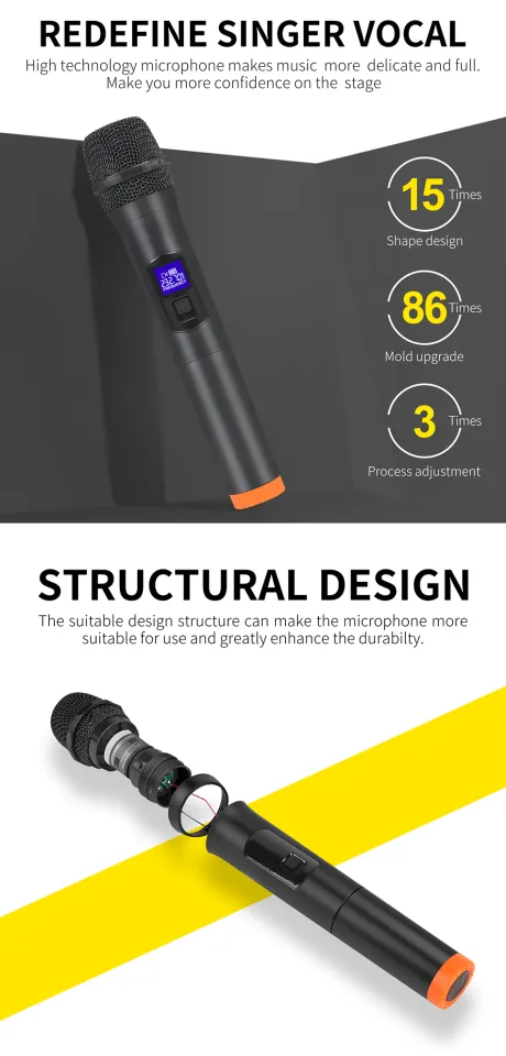 XTUGA X332 VHF Wireless Microphone System With Handheld Wireless