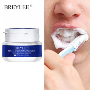 Thanh lý tồn kho - Hộp bột tẩy trắng răng BREYLEE Teeth Whitening Powder làm sạch và tẩy trắng răng loại bỏ răng ố vàng 30g