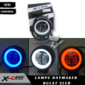 Lampu Tembak Sorot Daymaker Bulat Led 2 Mata Lampu Sorot Senja Led Warna Universal