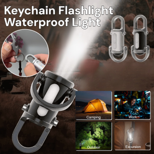 Keychain Flashlight Waterproof Light Mini LED Flashlight Portable Pocket Flashlight Rechargeable Emergency Flashlight