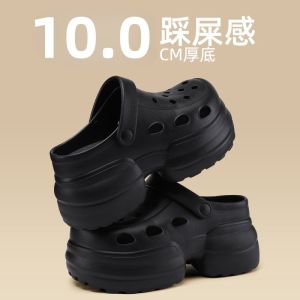 [Free Shipping] 10.0 New Summer Outdoor Thick-Soled Non-Slip Beach EVA Platform Clogs For Women