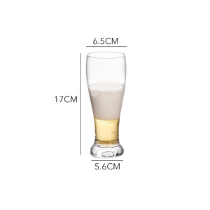 Premium Beer Glass Cup 285ml 450ml Pilsner Beer Glass Heavy Base Drinkware Juice Glass Water Cup