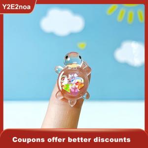 【Y2E2noa】 1PC Garden Fish Tank Miniatures Ornaments Mini Luminous Glitter Turtle Home Decoration Landscaping Crafts Glowing Turtle
