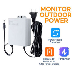 Original  12V 1.5A Uninterruptible Power Supply Mini UPS Battery Backup for WiFi Router Modem and Outdoor CCTV Security Camera UPS Monitoring Power Outage Endurance Power Supply Outdoor CCTV Built-in Battery Working System IP Camera Power Cord