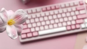 Womier VK75 Wired Mechanical Keyboard Pink 75% Custom RGB Backlit Hot-swappable Keyboard for PC Computer Laptop