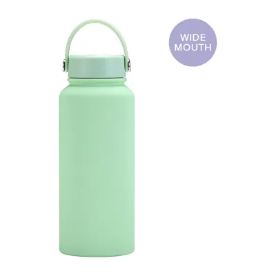 Cubble Thermal Flask 32oz Vacuum Insulated Water Bottle - Wide Mouth Mint Green