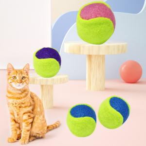 Đồ chơi bóng tennis cho chó mèo bằng cao su (mẫu mới) - Hara Pet Store