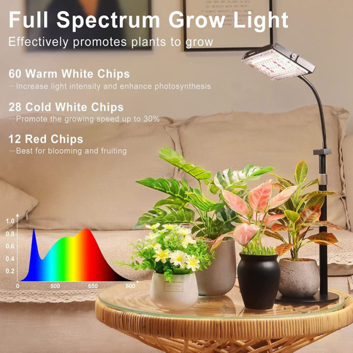 Desk LED Grow Light Stand Phytolamp Full Spectrum Plant Lamp With