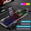 Aigo Gaming Keyboard and Mouse Set E-Sports Machinery Feel Wired and Desktop Computer Key Mouse Home Office. 