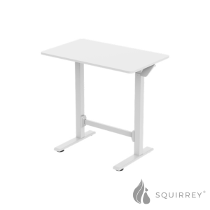 Squirrey Pneumatic Height Adjustable Elegant Desk - 700-1150mm Pneumatic Lifting 15kg Load Wheel
