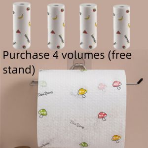 SPOT RESERVE Kitchen towel disposal paper towels Lazy Rags Kitchen Wet Dry Dual-Use Disposable Washable Oil-Absorbent Paper Non-Woven Towels