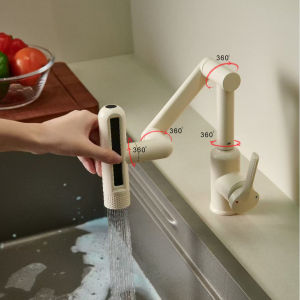 ก๊อกน้ำสำหรับห้องครัวหมุนได้หลายฟังก์ชัน360 ° ปรับได้ก๊อกน้ำอ่างล้างจานฉีด6แบบก๊อกน้ำอัจฉริยะซิงค์ห้องน้ำ304ก๊อกน้ำสเตนเลสป้องกันการกัดกร่อนประหยัดน้ำ