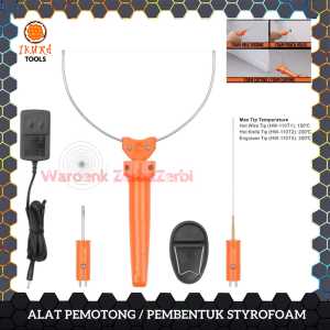ALAT HOT WIRE CUTTER ALAT SENAR KAWAT PISAU SOLDER PANAS PEMOTONG POTONG MEMBENTUK PEMBENTUK BENTUK UKIR BUSA GABUS SPONGE FOAM POLYSTYRENE STEROFOAM STEROFOM SETEROFOM SETEROFOAM STYROFOAM CUTTER SET 3IN1 3 IN 1 ELEKTRIK ELECTRIC LENGKAP KUAT AWET ORI
