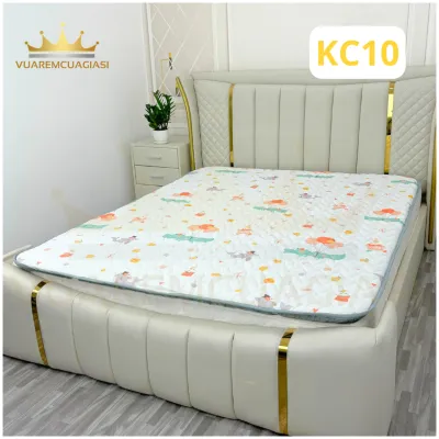 Nệm Topper Điều Hòa Văn Phòng Tấm Trải Sàn Ngủ Trưa Gấp Gọn Chất Liệu Vải Tencel Topper Nệm Độ Dày 3cm SUPPERCOOL