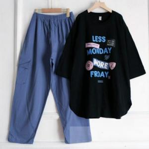 Setelan Baju Dan Celana Cargo Daena Set Kaos Katun Combed 24s M L XL XXL 3XL Oneset Wanita Terbaru