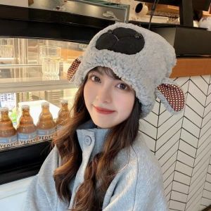 DORADO Warm Winter Bucket Hat Soft Fleece Lined Cosplay Party Hat Fashion Little Lamb Fluffy Costume Hat for Women