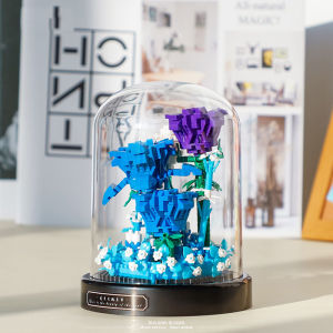PAIFU Mini Building Block 3d DIY Assembled Flower Bouquet Micro Brick Nano Block Small Particles Blocks Building Set Bricks Toys Gift Others With Protective Cover Send Greeting Cards