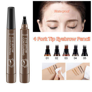 MAYCHEER Eyebrow Pen Tint Tattoo Pen Waterproof Eyebrow Pencil 3D Microblading Eyebrow Pen Long Lasting Makeup Natural Liquid Brow Pen 眉笔