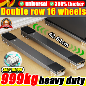 【Bearing 999 kg】 Washing Machine Stand Refrigerator Rack Stand With Wheels  4 Legs 4 Wheels Patungan ng Refrigerator Upgraded Steel Movable Base Mobile Base Refrigerator stand Universal Ajustable Bracket Stand Washing Machine Rack Stand heavy duty