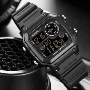 BISA COD Jam Tangan Import Sanda Sa418 Model Keren Kekinian Waterproof Free box dan Baterai Cadangan Koleksi Tas Kerenz