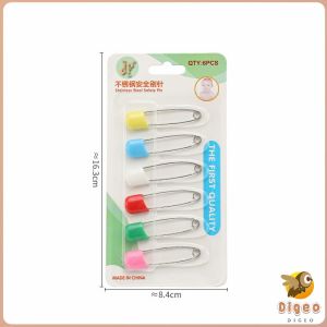 Digeo Multifunctional Safety Pin Golden/Silver/Colorful Newborn Clip Diaper Clip