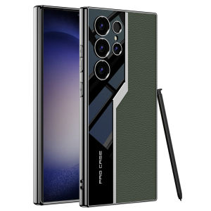 Fashionable Slim Lightweight Retro Leather Phone Case for Samsung Galaxy S25 Ultra S24 Ultra S23 Ultra S22 Ultra Durable Shockproof Anti-Dust Full Edge Soft Protective Cover