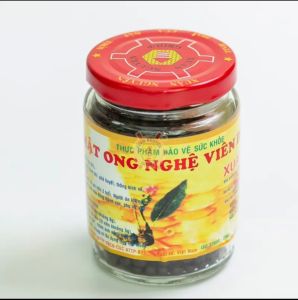 Mật ong nghệ viên đen Xuân Nguyên Hũ 100gr